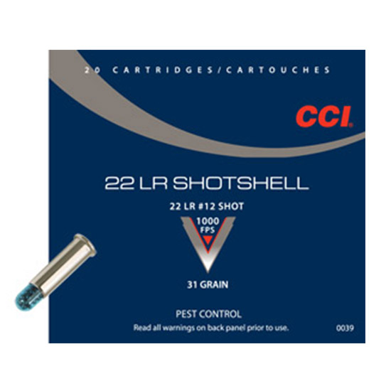 CCI 22LR 31GR RIMFIRE SHOTSHELL 20/100 - Sale